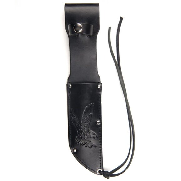 Mascorro Leather 7-1/2" Knife Sheath Flying Eagle SV610-42B SURVIVAL KIT 💸 - Picture 1 of 5